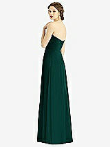 Rear View Thumbnail - Evergreen Strapless Sweetheart Gown with Optional Straps