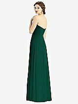 Rear View Thumbnail - Hunter Green Strapless Sweetheart Gown with Optional Straps