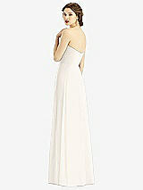 Rear View Thumbnail - Ivory Strapless Sweetheart Gown with Optional Straps