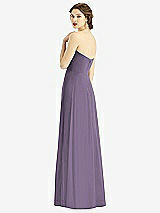 Rear View Thumbnail - Lavender Strapless Sweetheart Gown with Optional Straps