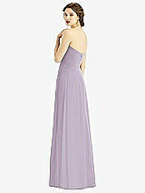 Rear View Thumbnail - Lilac Haze Strapless Sweetheart Gown with Optional Straps