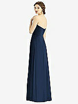 Rear View Thumbnail - Midnight Navy Strapless Sweetheart Gown with Optional Straps