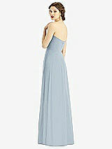 Rear View Thumbnail - Mist Strapless Sweetheart Gown with Optional Straps
