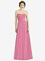 Front View Thumbnail - Orchid Pink Strapless Sweetheart Gown with Optional Straps