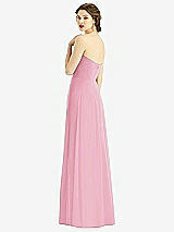 Rear View Thumbnail - Peony Pink Strapless Sweetheart Gown with Optional Straps