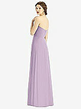 Rear View Thumbnail - Pale Purple Strapless Sweetheart Gown with Optional Straps