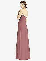 Rear View Thumbnail - Rosewood Strapless Sweetheart Gown with Optional Straps