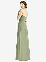 Rear View Thumbnail - Sage Strapless Sweetheart Gown with Optional Straps