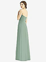 Rear View Thumbnail - Seagrass Strapless Sweetheart Gown with Optional Straps