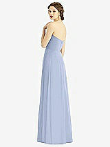 Rear View Thumbnail - Sky Blue Strapless Sweetheart Gown with Optional Straps