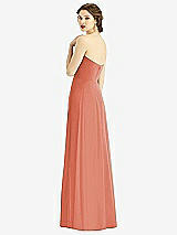 Rear View Thumbnail - Terracotta Copper Strapless Sweetheart Gown with Optional Straps