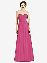 Front View Thumbnail - Tea Rose Strapless Sweetheart Gown with Optional Straps