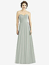 Front View Thumbnail - Willow Green Strapless Sweetheart Gown with Optional Straps