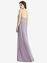 Rear View Thumbnail - Lilac Haze V-Neck Blouson Bodice Chiffon Maxi Dress