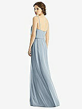Rear View Thumbnail - Mist V-Neck Blouson Bodice Chiffon Maxi Dress