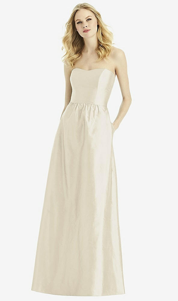 Front View - Champagne After Six Bridesmaid Dress 6772