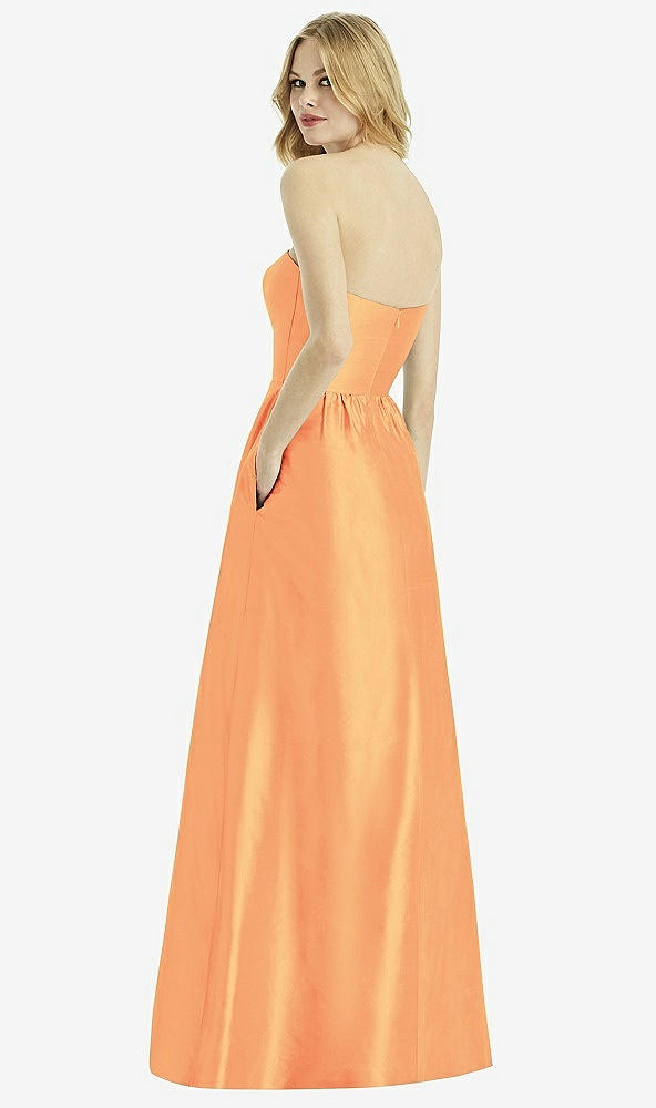 Back View - Orange Crush After Six Bridesmaid Dress 6772