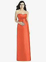 Front View Thumbnail - Fiesta Alfred Sung Maternity Bridesmaid Dress Style M435