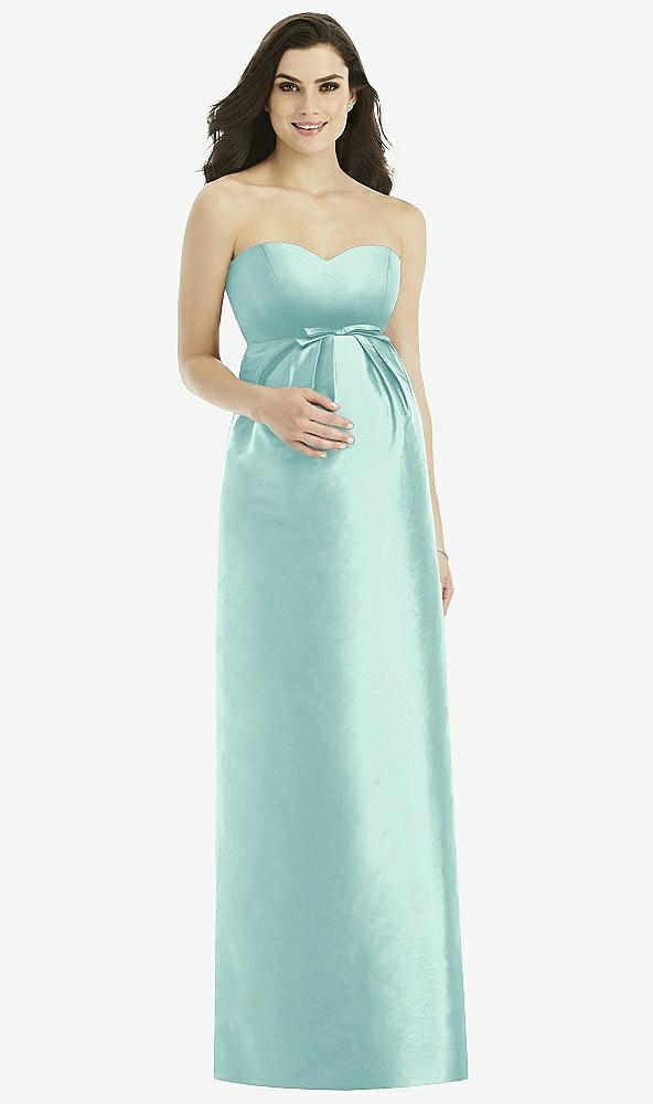 Front View - Seaside Alfred Sung Maternity Bridesmaid Dress Style M436