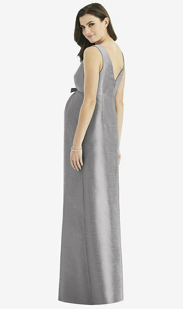 Back View - Quarry Alfred Sung Maternity Bridesmaid Dress Style M437