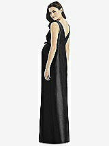 Rear View Thumbnail - Black Alfred Sung Maternity Bridesmaid Dress Style M438