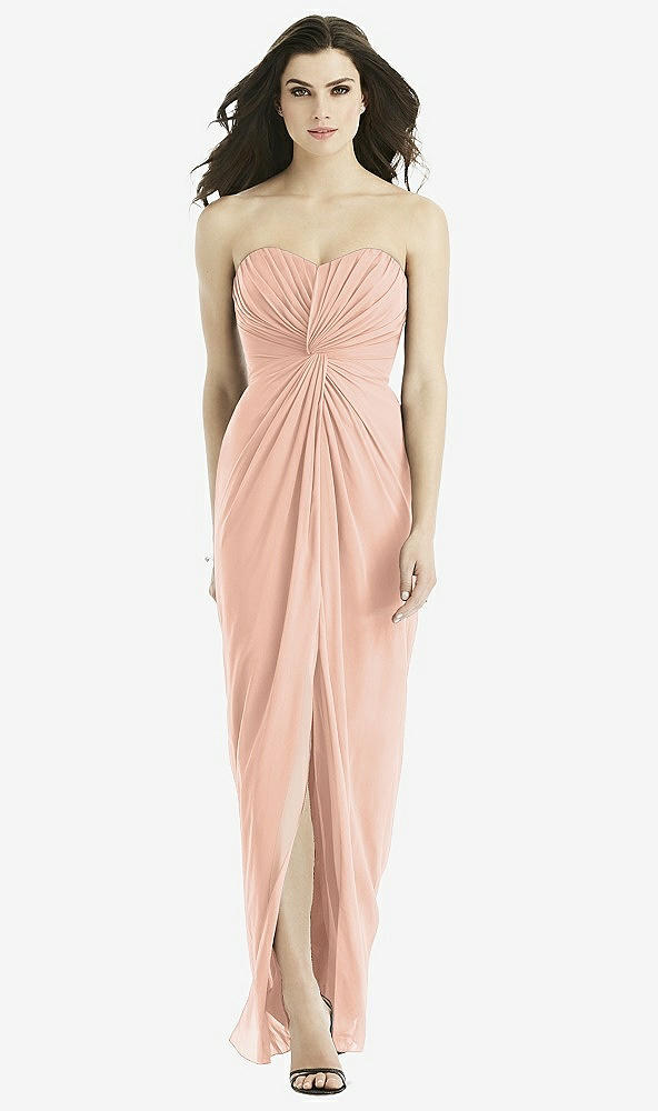 Front View - Pale Peach Studio Design Bridesmaid Dress 4523