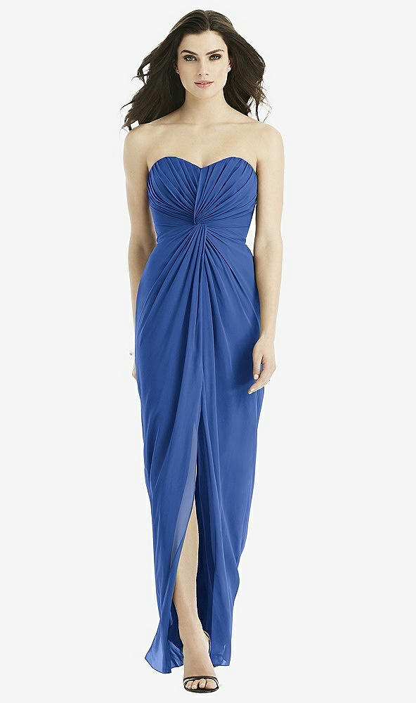 Front View - Classic Blue Studio Design Bridesmaid Dress 4523
