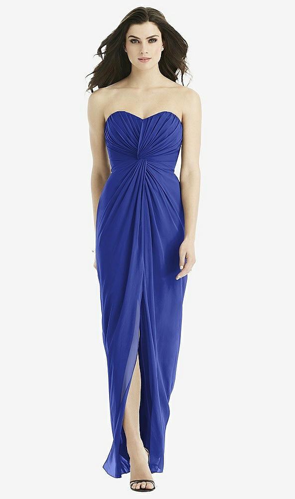 Front View - Cobalt Blue Studio Design Bridesmaid Dress 4523