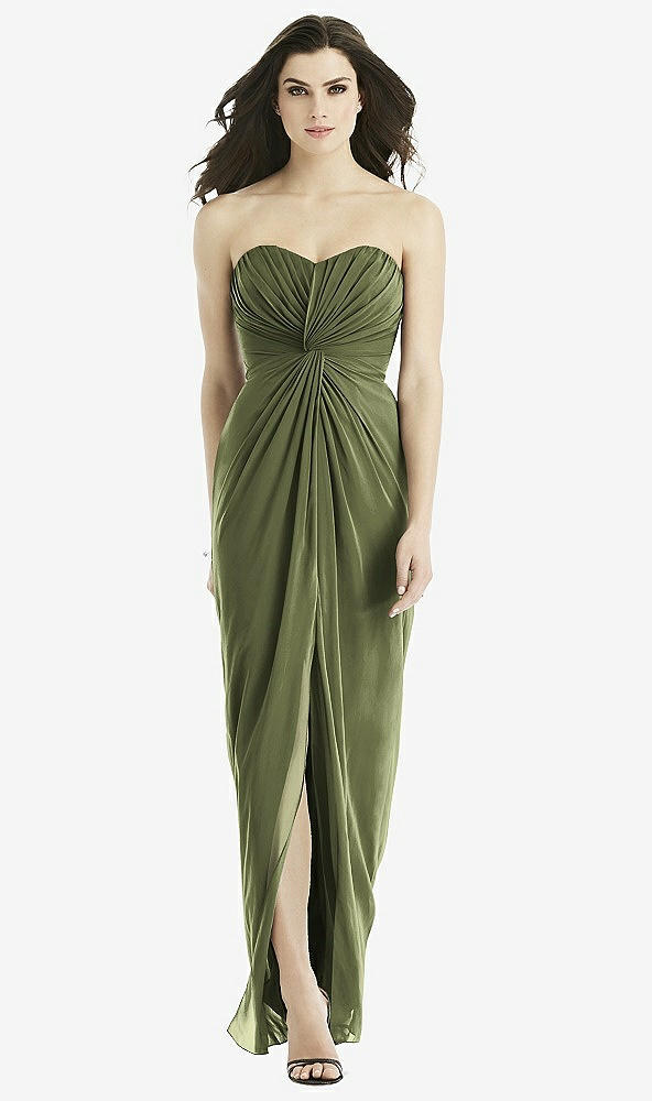Front View - Olive Green Studio Design Bridesmaid Dress 4523