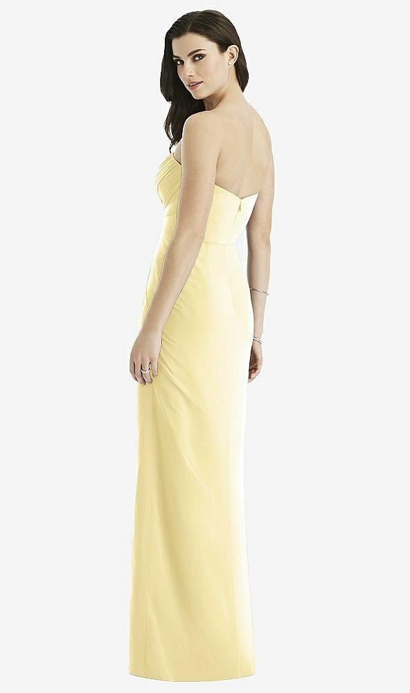 Back View - Pale Yellow Studio Design Bridesmaid Dress 4523
