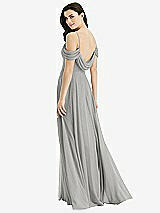 Front View Thumbnail - Chelsea Gray Off-the-Shoulder Open Cowl-Back Maxi Dress