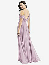 Front View Thumbnail - Suede Rose Off-the-Shoulder Open Cowl-Back Maxi Dress
