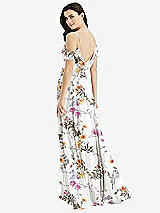 Front View Thumbnail - Butterfly Botanica Ivory Off-the-Shoulder Open Cowl-Back Maxi Dress