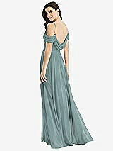 Front View Thumbnail - Icelandic Off-the-Shoulder Open Cowl-Back Maxi Dress