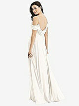 Front View Thumbnail - Ivory Off-the-Shoulder Open Cowl-Back Maxi Dress