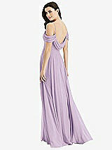 Front View Thumbnail - Pale Purple Off-the-Shoulder Open Cowl-Back Maxi Dress