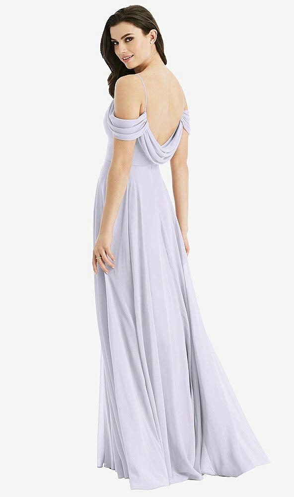 Front View - Silver Dove Off-the-Shoulder Open Cowl-Back Maxi Dress