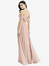 Front View Thumbnail - Toasted Sugar Off-the-Shoulder Open Cowl-Back Maxi Dress