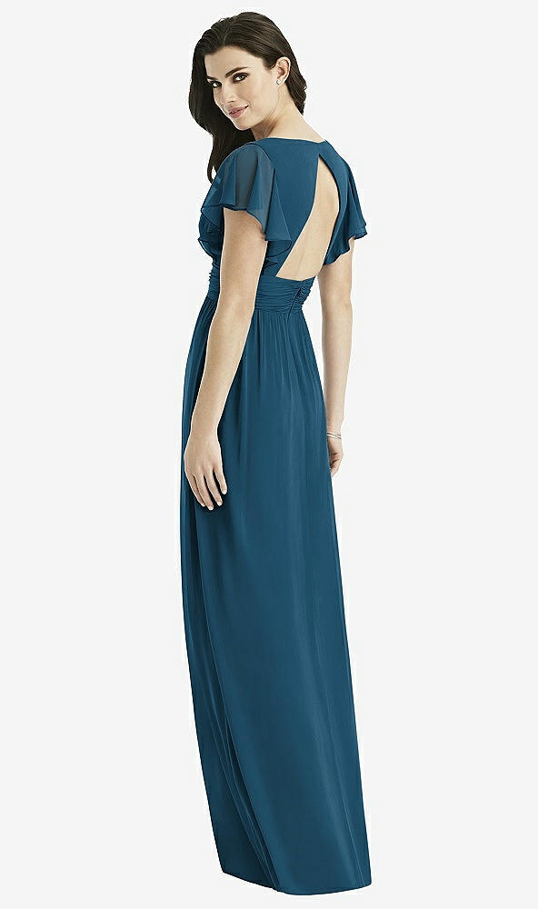 Back View - Atlantic Blue Studio Design Bridesmaid Dress 4526