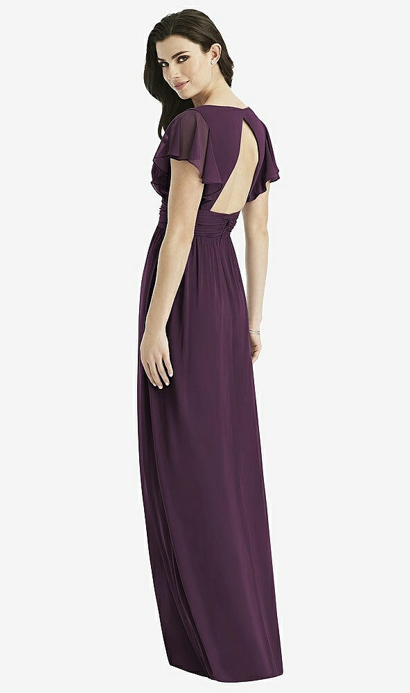 Back View - Aubergine Studio Design Bridesmaid Dress 4526