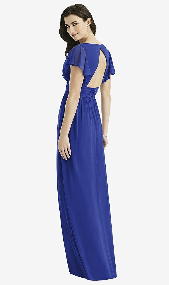 Back View - Cobalt Blue Studio Design Bridesmaid Dress 4526