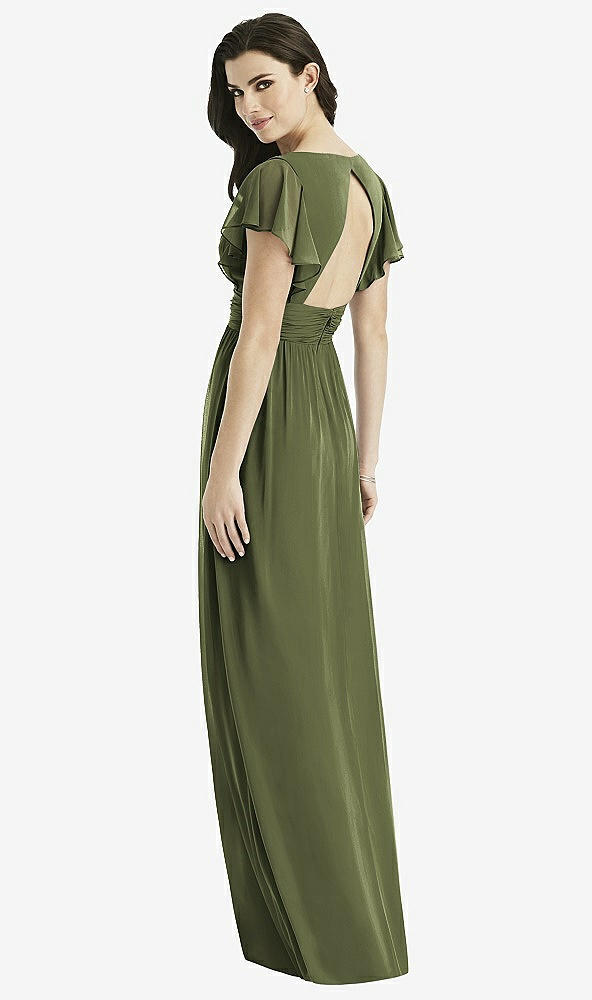 Back View - Olive Green Studio Design Bridesmaid Dress 4526