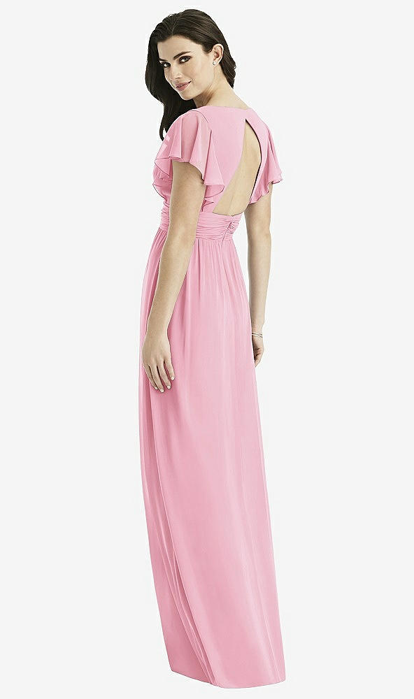 Back View - Peony Pink Studio Design Bridesmaid Dress 4526