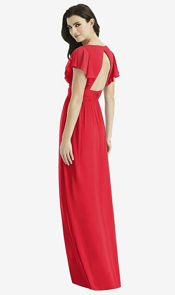 Back View - Parisian Red Studio Design Bridesmaid Dress 4526