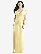 Front View Thumbnail - Pale Yellow Studio Design Bridesmaid Dress 4526