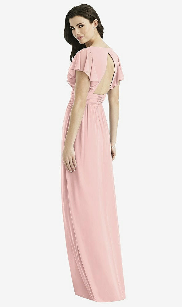 Back View - Rose - PANTONE Rose Quartz Studio Design Bridesmaid Dress 4526