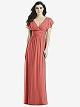 Front View Thumbnail - Coral Pink Studio Design Bridesmaid Dress 4526