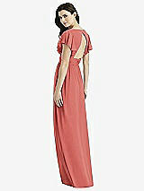 Rear View Thumbnail - Coral Pink Studio Design Bridesmaid Dress 4526