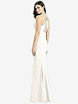 Front View Thumbnail - Ivory Criss Cross Twist Cutout Back Trumpet Gown