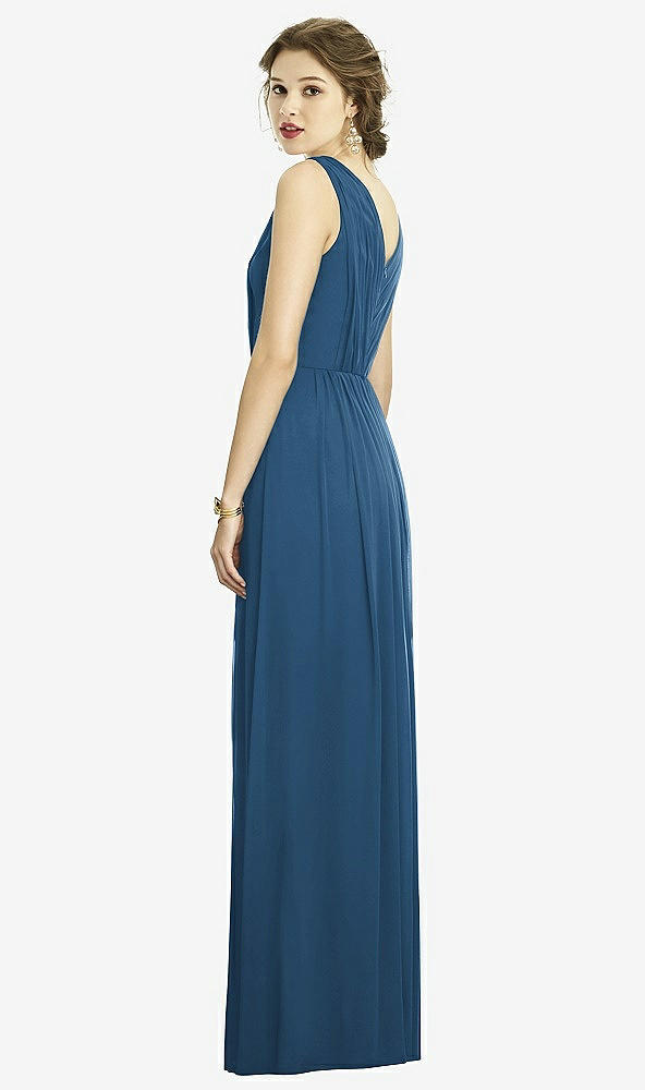 Back View - Dusk Blue Dessy Bridesmaid Dress 3005